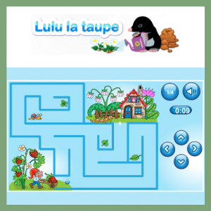 Labyrinthes - Lulu la taupe, jeux gratuits pour enfants